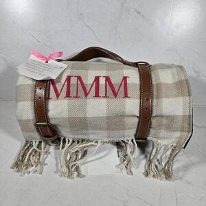 Mark & Graham Waterproof Picnic Blanket 'The Marvelous Mrs.Maisel' Wool Blend